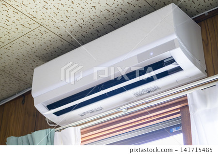 Air conditioner installed in an old house Air conditioner installed in an old house 141715485