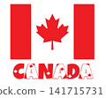 Canada flag with character design. 141715731