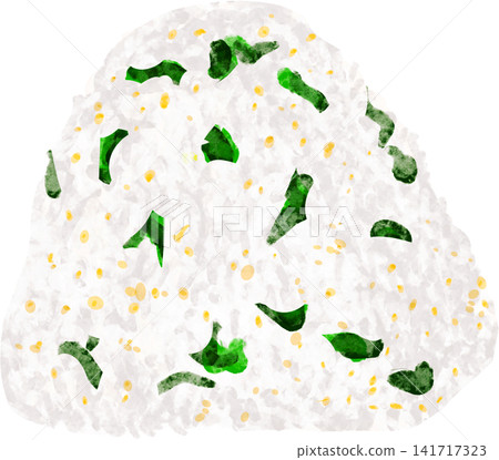 海苔飯糰的示意圖。 海苔飯糰的示意圖。 141717323