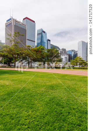 Hong Kong skyscraper panorama on a sunny day Hong Kong skyscraper panorama on a sunny day 141717520
