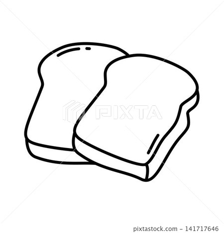 two slices of toasted white bread two slices of toasted white bread 141717646