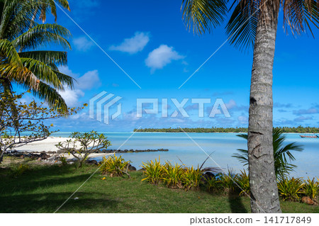 Stunning white sand beach of Tereia in Maupiti, French Polynesia Stunning white sand beach of Tereia in Maupiti, French Polynesia 141717849