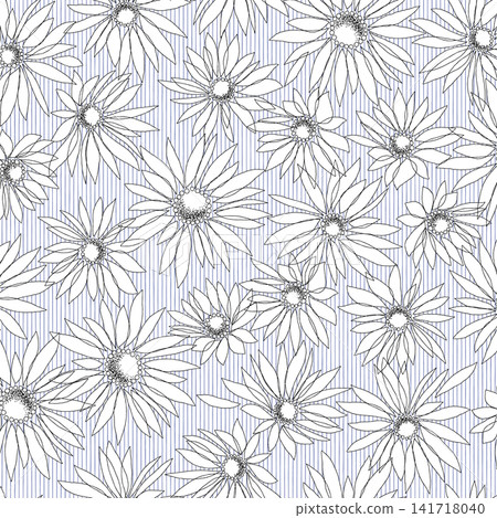 Abstract and cute floral pattern perfect for textiles, Abstract and cute floral pattern perfect for textiles, 141718040
