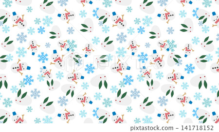 雪人背景素材 雪人背景素材 141718152