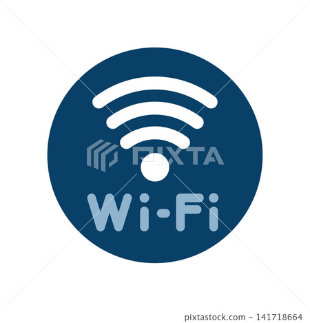 一個簡單的Wi-Fi圖示。 一個簡單的Wi-Fi圖示。 141718664