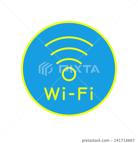 一個簡單的Wi-Fi圖示。 一個簡單的Wi-Fi圖示。 141718667