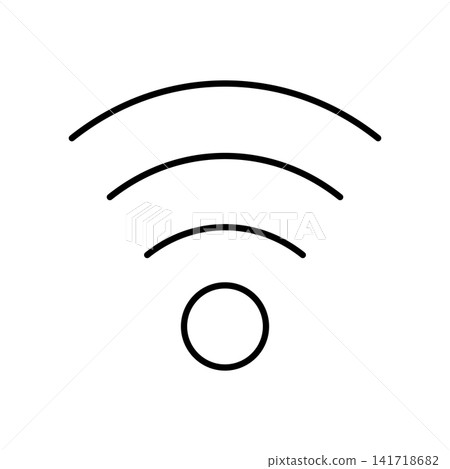 A simple Wi-Fi icon. 141718682