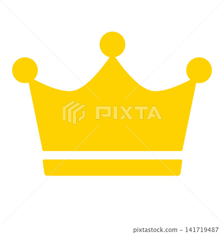 Simple icon illustration of a crown 003 Simple icon illustration of a crown 003 141719487