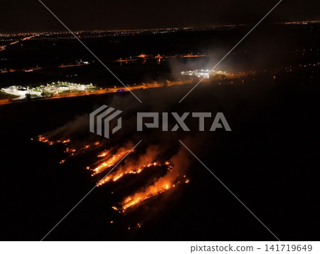 Climate change, Agriculture burning release carbon night time Climate change, Agriculture burning release carbon night time 141719649