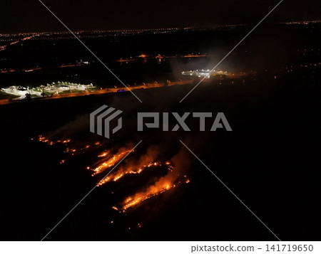 Climate change, Agriculture burning release carbon night time Climate change, Agriculture burning release carbon night time 141719650