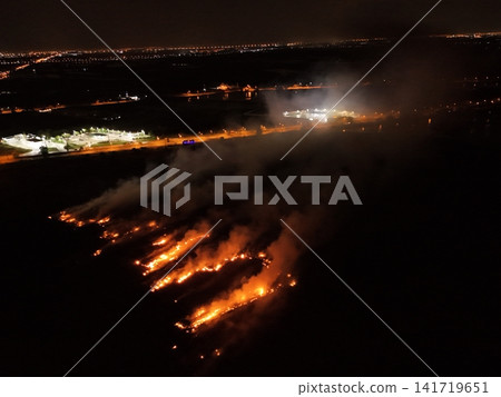 Climate change, Agriculture burning release carbon night time Climate change, Agriculture burning release carbon night time 141719651