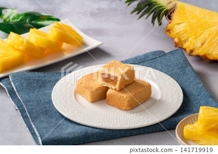Pineapple Cake Dessert Pineapple Pastry Mid-Autumn Festival pineapple cake pastry パイナップルケーキ 141719919
