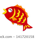 Congratulations! Applique illustration of a sea bream / facing left 141720158