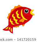 Congratulations! Applique illustration of a sea bream / facing right 141720159