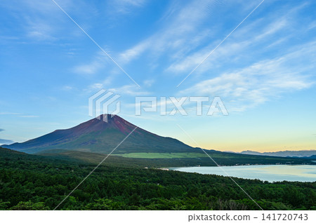Lake Yamanaka and Mount Fuji from Yamanashi Panorama Platform Lake Yamanaka and Mount Fuji from Yamanashi Panorama Platform 141720743