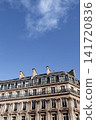 Windows of French apartments and blue sky on background 141720836