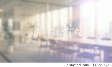 abstract out of focus blurred bright conference office boardroom table chairs glass partition window background interior mock up template layout abstract out of focus blurred bright conference office boardroom table chairs glass partition window background interior mock up template layout 141721174
