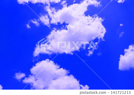 Blue sky with clouds (wallpaper material) Blue sky with clouds (wallpaper material) 141721213