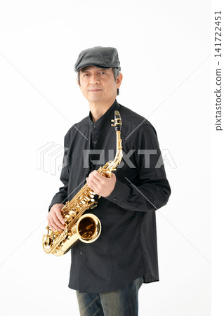 薩克斯風，男士，平頂帽 141722451