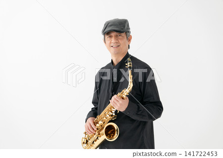 Saxophone, Men's, Flat Cap Saxophone, Men's, Flat Cap 141722453