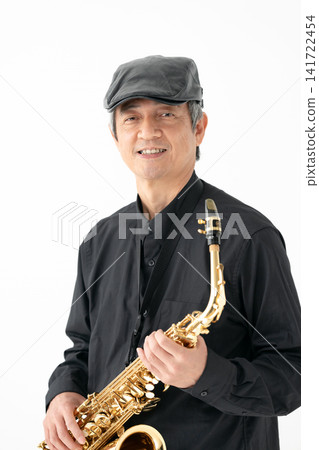 薩克斯風，男士，平頂帽 141722454