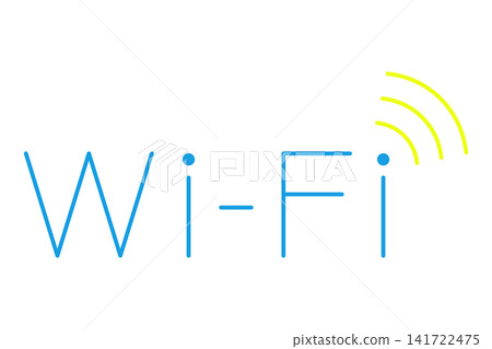 “Wi-Fi”字樣和Wi-Fi訊號圖示。 “Wi-Fi”字樣和Wi-Fi訊號圖示。 141722475