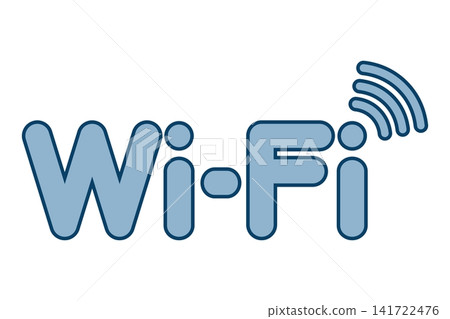 “Wi-Fi”字樣和Wi-Fi訊號圖示。 “Wi-Fi”字樣和Wi-Fi訊號圖示。 141722476