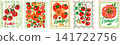 Colorful tomato label collection 141722756