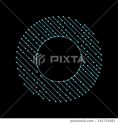 Circuit board circle frame. Abstract digital round frame, hardware board and electronic motherboard pattern vector. Programming science, computer system element Circuit board circle frame. Abstract digital round frame, hardware board and electronic motherboard pattern vector. Programming science, computer system element 141723083