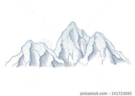 Mountain climbing route to top rock with red flag on peak. Business journey path in progress, way to success or concept of goal. Vector illustration Mountain climbing route to top rock with red flag on peak. Business journey path in progress, way to success or concept of goal. Vector illustration 141723085