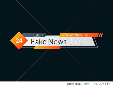 Breaking news. Lower third TV news bar vector illustration. Live news. Banner for broadcasting television video template. Streaming news sign Breaking news. Lower third TV news bar vector illustration. Live news. Banner for broadcasting television video template. Streaming news sign 141723116