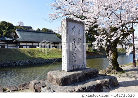 滋賀郡：彥根城護城河、琵琶湖八景紀念碑、盛開的櫻花。 141723526