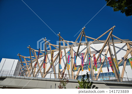 IG Arena, Aichi Prefecture, where the Nagoya Grand Sumo Tournament is currently being held. IG Arena, Aichi Prefecture, where the Nagoya Grand Sumo Tournament is currently being held. 141723889