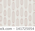 Modern art deco pattern with geometric elongated oval chains light 141725054