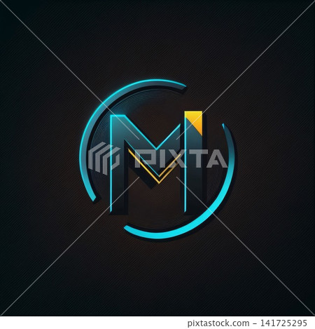 Letter M logo. Vector design template elements for your application or corporate identity. Letter M logo. Vector design template elements for your application or corporate identity. 141725295