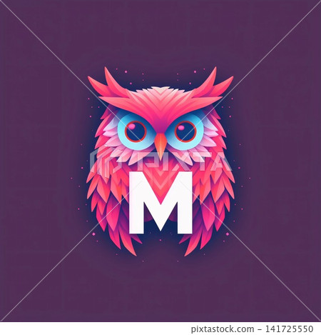 Owl logo with letter M. Owl logo with letter M. Vector illustration. Eps 10.Vector illustration for your design. Owl logo with letter M. Owl logo with letter M. Vector illustration. Eps 10.Vector illustration for your design. 141725550