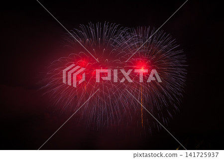 Niigata Prefecture, Nagaoka City, Shinano River, Nagaoka Festival Fireworks Display Niigata Prefecture, Nagaoka City, Shinano River, Nagaoka Festival Fireworks Display 141725937