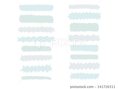 A set of hand-drawn, spiky, elongated shapes (in shades of blue). A set of hand-drawn, spiky, elongated shapes (in shades of blue). 141726311