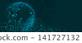 Digital cyberspace background representing big data, cloud computing, and AI 141727132