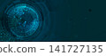 Digital cyberspace background representing big data, cloud computing, and AI 141727135