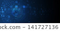 Digital cyberspace background representing big data, cloud computing, and AI 141727136