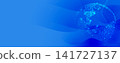 Digital cyberspace background representing big data, cloud computing, and AI 141727137