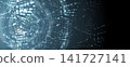 Digital cyberspace background representing big data, cloud computing, and AI 141727141