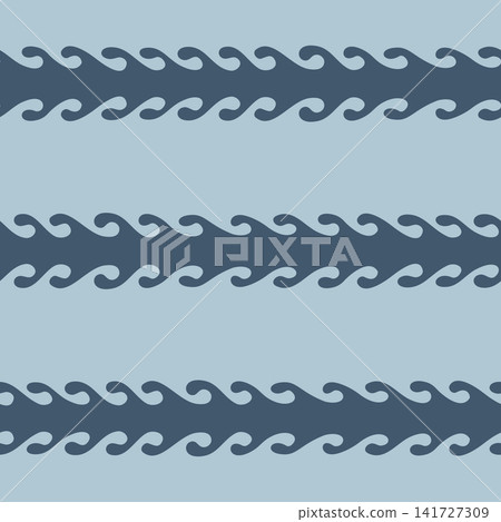 Traditional Central Asian scroll border seamless pattern for textiles wallpaper trims ribbons and packaging Traditional Central Asian scroll border seamless pattern for textiles wallpaper trims ribbons and packaging 141727309