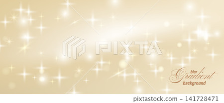 Festive gold glitter background with beige gradient and sparkle. Champagne gradation in smooth silk texture and dreamy bokeh light. Magic vector backdrop with golden glint for Christmas new year card Festive gold glitter background with beige gradient and sparkle. Champagne gradation in smooth silk texture and dreamy bokeh light. Magic vector backdrop with golden glint for Christmas new year card 141728471
