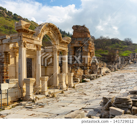 Temple of Hadrian. Ephesus Archaeological Site. Turkey Temple of Hadrian. Ephesus Archaeological Site. Turkey 141729012