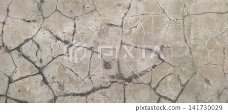 Heavily Cracked Concrete Wall Surface Texture Heavily Cracked Concrete Wall Surface Texture 141730029