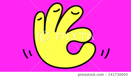 OK. Hand sign. Gesture fingers OK. Hand sign. Gesture fingers 141730093