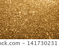 Gold glitter background with sparkling bokeh texture for luxury and celebration design 141730231
