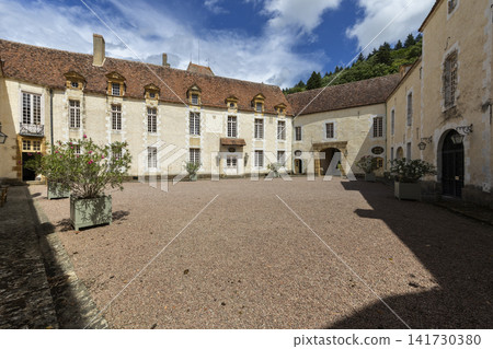 Chateau de Bazoches courtyard showing historic French architecture Chateau de Bazoches courtyard showing historic French architecture 141730380